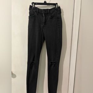 William Rast skinny jeans with holes in the knees.